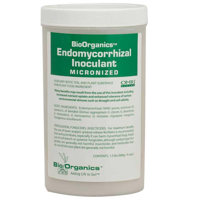BioOrganics Endomycorrhizal Inoculant Micronized 1.5 lb, OMRI Listed for plant & soil health.
