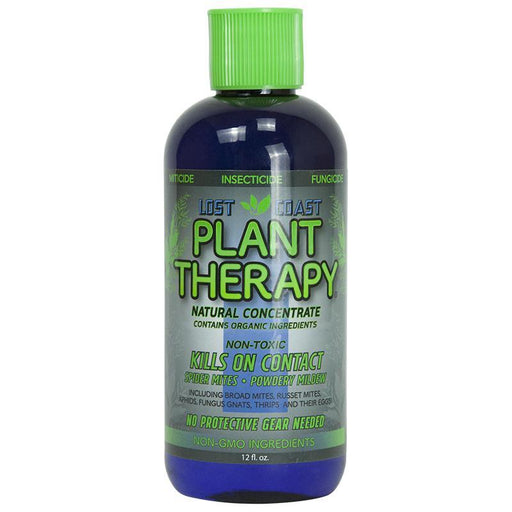 Lost Coast Plant Therapy miticide, insecticide, fungicide. Natural, organic, non-toxic pest control for spider mites & powdery mildew.