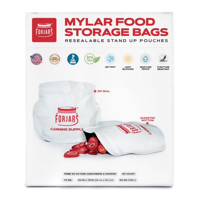 50 count 64oz Mylar Bags