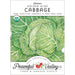 Heirloom Golden Acre Cabbage seed packet. USDA Organic, non-GMO vegetable seeds from Peaceful Valley Farm & Garden Supply.