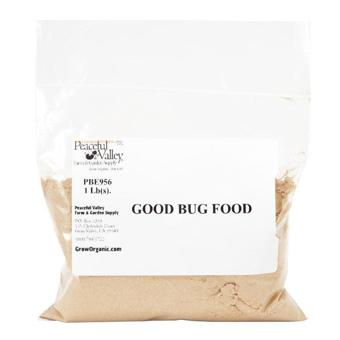 Peaceful Valley Good Bug Food 1lb bag, organic farm & garden supply for beneficial insects.