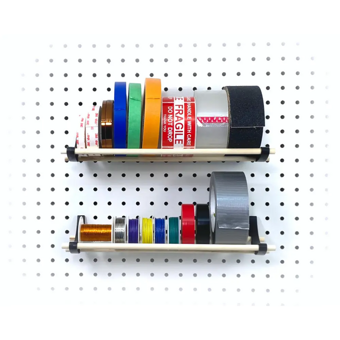 Peggy Pegboard Work Station Organizer – Hooks & Dowels for Tape, Ribbon, Wire, Crafts, Wine Rack