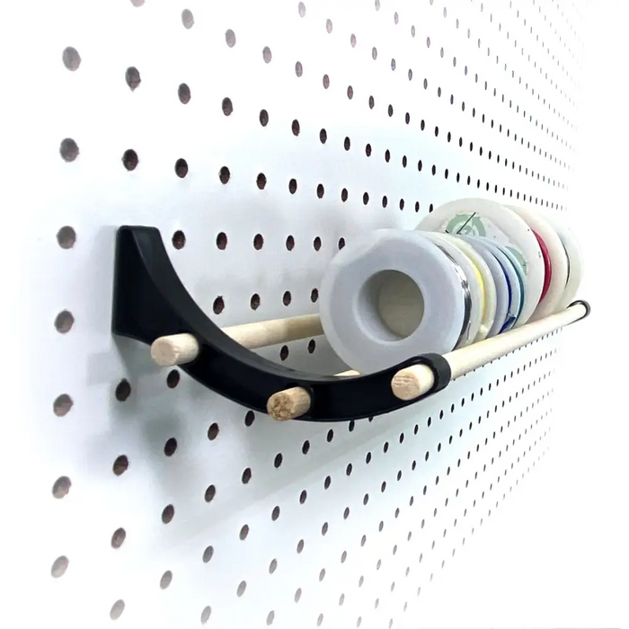 Peggy Pegboard Work Station Organizer – Hooks & Dowels for Tape, Ribbon, Wire, Crafts, Wine Rack