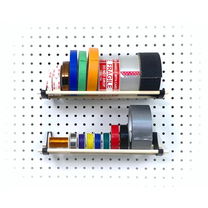 Peggy Pegboard Work Station Organizer – Hooks & Dowels for Tape, Ribbon, Wire, Crafts, Wine Rack