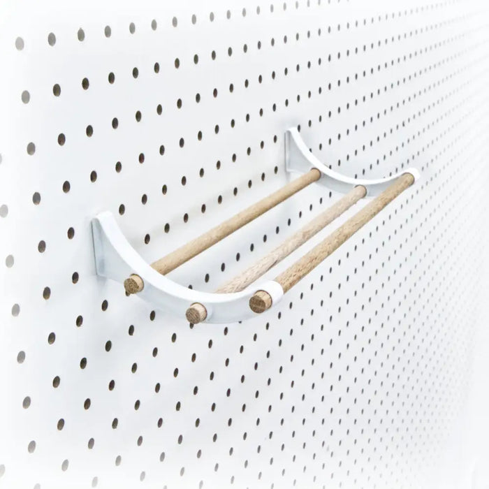 Peggy Pegboard Work Station Organizer – Hooks & Dowels for Tape, Ribbon, Wire, Crafts, Wine Rack