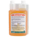 Weed Zap organic herbicide bottle by SaferGro. Broad-spectrum weed killer with measuring cap.