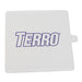 White TERRO ant bait trap or refill with blue logo.