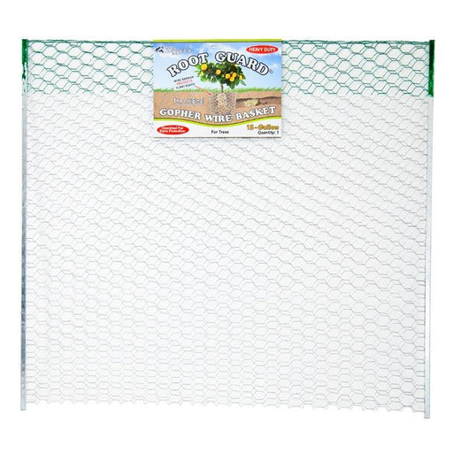 Digger's Original 15-gallon heavy duty galvanized gopher wire basket, a root guard for tree protection.