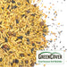 GreenCover Cool Season Soil Builder seed blend: oats, peas, sunflower, and brassica cover crop seeds.