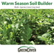 Warm season multi-species cover crop field with diverse green plants: corn, radish, and broadleaf for soil building.