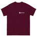 Maroon Seedtime t-shirt with white logo on left chest, crew neck, short sleeve apparel.
