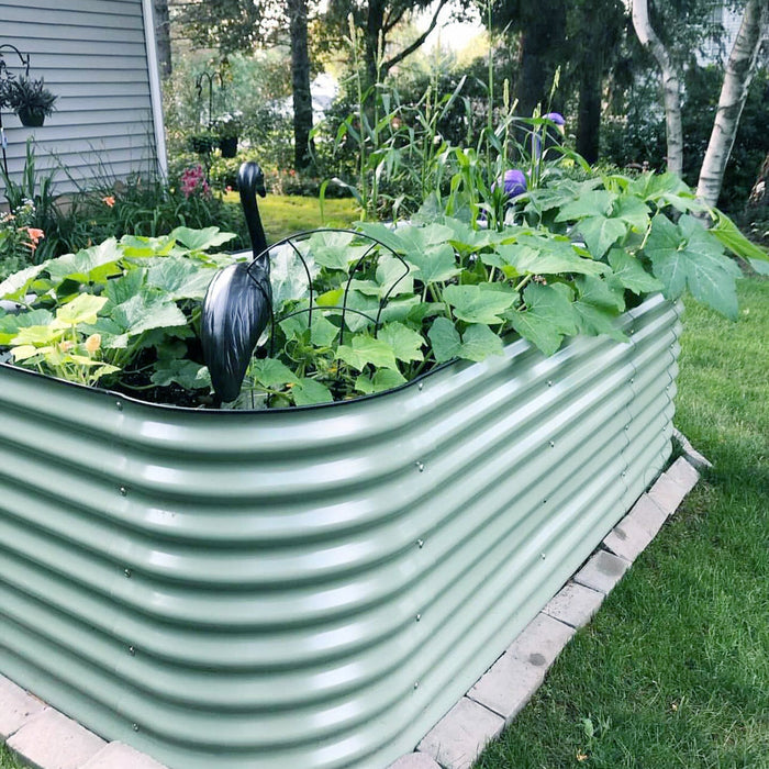 32" Extra Tall 9 In 1 Large Modular Metal Raised Garden Bed Kit