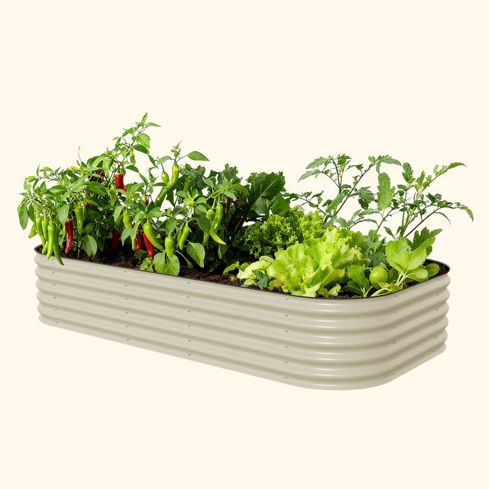 17" Tall 10 In 1 Jumbo Modular Metal Raised Garden Bed Kit