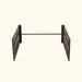 Brown slatted panel with connecting rod for modular raised garden bed or outdoor planter.