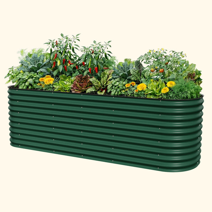 32" Extra Tall 10 In 1 Jumbo Modular Metal Raised Garden Bed Kit