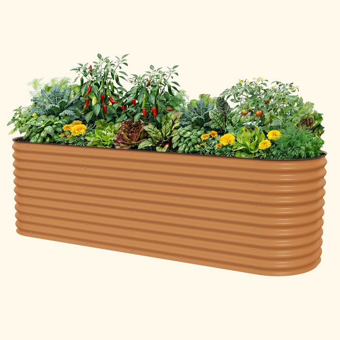 32" Extra Tall 10 In 1 Jumbo Modular Metal Raised Garden Bed Kit