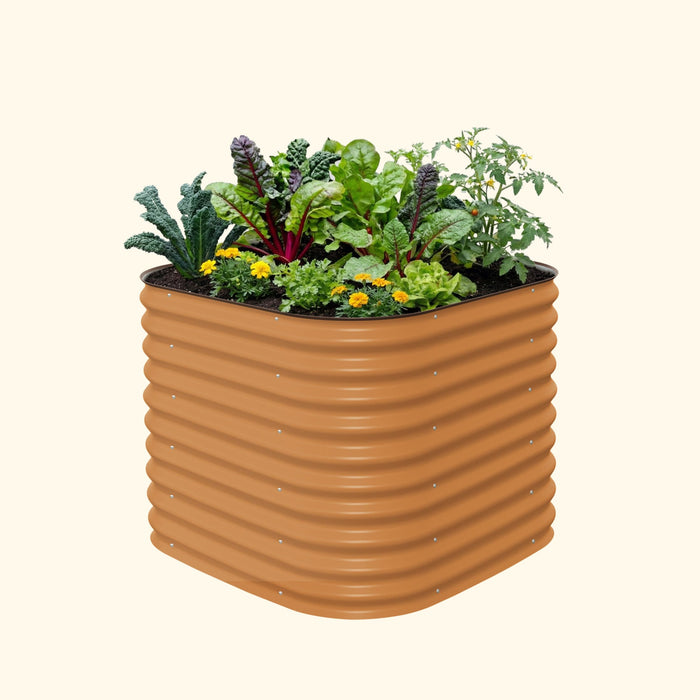 32" Extra Tall 4 In 1 Small Modular Metal Raised Garden Bed Kit