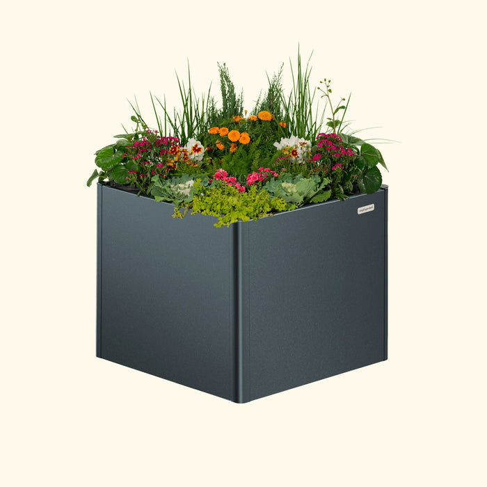 32" Extra Tall Modern 42" x 42" Metal Raised Garden Bed