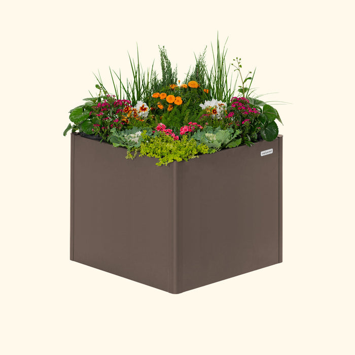 32" Extra Tall Modern 42" x 42" Metal Raised Garden Bed