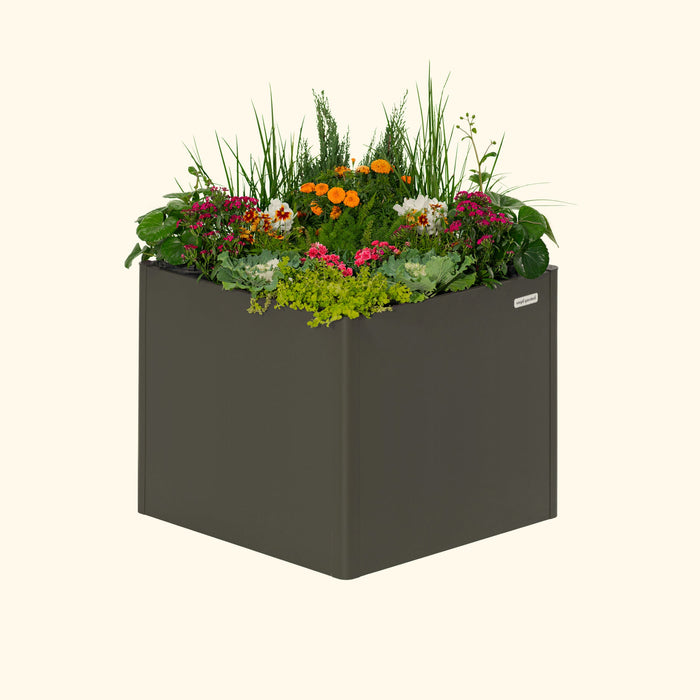 32" Extra Tall Modern 42" x 42" Metal Raised Garden Bed