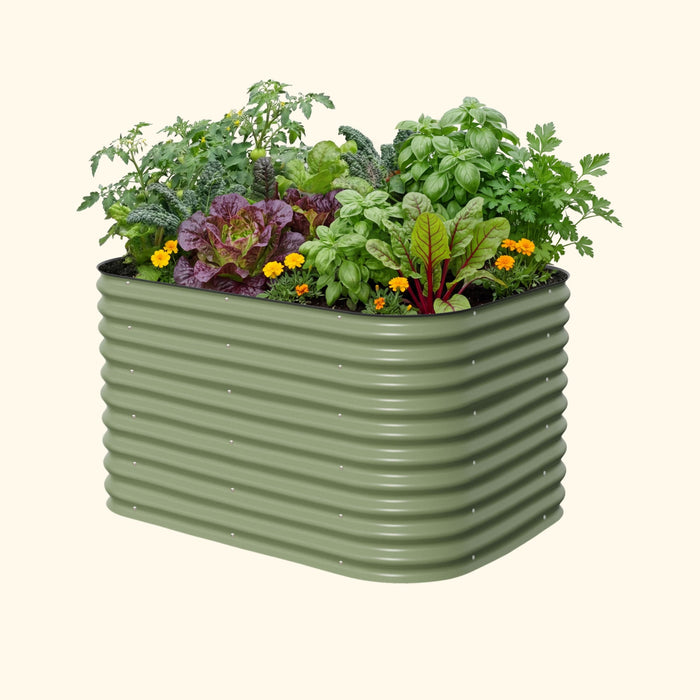 32" Extra Tall 6 In 1 Medium Modular Metal Raised Garden Bed Kit