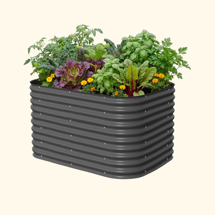 32" Extra Tall 6 In 1 Medium Modular Metal Raised Garden Bed Kit