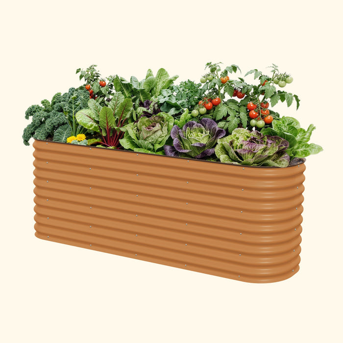 32" Extra Tall 9 In 1 Large Modular Metal Raised Garden Bed Kit