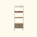 Vego Garden smart indoor garden shelf with grow lights, brown trays, storage cabinet, and wheels.