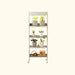 Vego Garden 5-tier mobile plant stand with integrated LED grow lights, lush potted herbs, houseplants, watering can & bee decor.