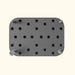 Dark grey perforated modular platform with 24 drainage holes & four corner vents.