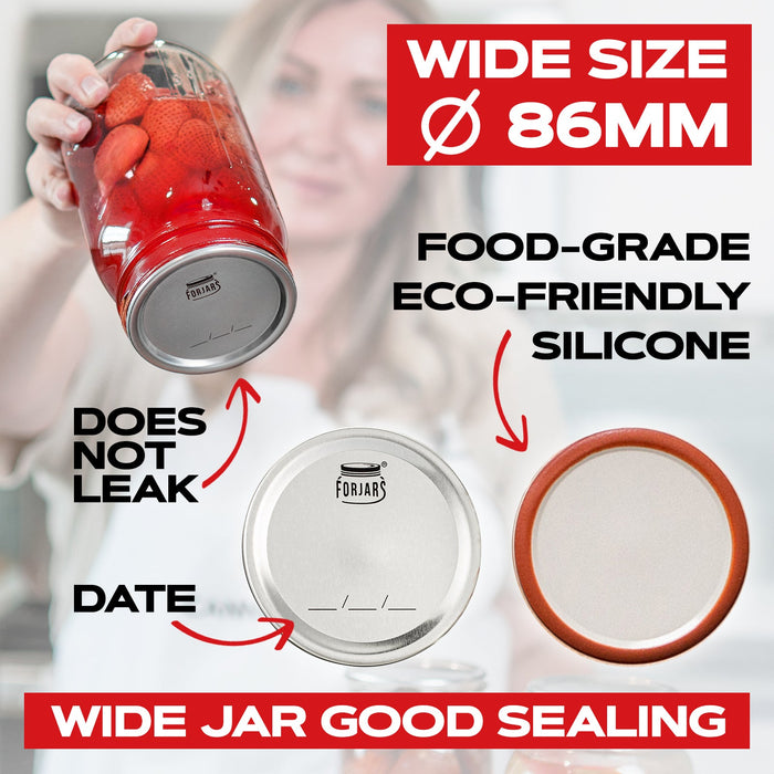 ForJars - 500 Wide Mouth Canning Lids
