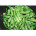 Fresh green okra pods, healthy raw vegetables for cooking, southern dishes, and gumbo recipes.