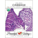 Kalibos Red Cabbage organic non-GMO seed packet from Peaceful Valley. USDA certified purple cabbage seeds.