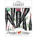 Heirloom Black Nebula Carrot seeds, USDA organic, non-GMO. Illustrated black carrots with red cores. Peaceful Valley Farm & Garden Supply.
