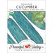 Muncher Cucumber organic non-GMO seed packet. USDA Certified. Green cucumbers, yellow flowers. Peaceful Valley Farm & Garden Supply.