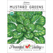 Tatsoi Heirloom Mustard Greens seed packet. 100% Certified Organic, Non-GMO. USDA Organic from Peaceful Valley.