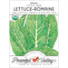 Heirloom Little Gem Romaine lettuce seeds, 100% Certified Organic & Non-GMO. USDA Organic, Peaceful Valley Farm Supply.