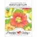 Kaleidoscope Mix Nasturtium organic seeds packet. Vibrant orange and yellow edible flowers, USDA Certified Organic, Non-GMO.
