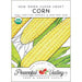 New Mama Super Sweet Corn seed packet by Peaceful Valley. Organic, non-GMO yellow corn ears, USDA certified.