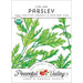 Italian parsley organic non-GMO seed packet. USDA Organic herb seeds from Peaceful Valley Farm & Garden Supply.