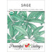 Organic non-GMO Sage seed packet by Peaceful Valley. Features green sage leaves and USDA Organic certification.