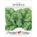 Verdil Spinach organic non-GMO seed packet. USDA Organic. Peaceful Valley Farm & Garden Supply.