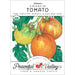 Heirloom Valencia organic non-GMO tomato seeds. Ripe orange and green tomatoes on a vine. Peaceful Valley.