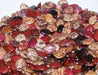 Colorful dried mixed beans: red, black, pinto, and cranberry varieties. Healthy legumes.